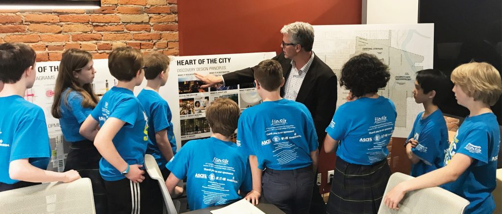 Jon Buggy with Future City team
